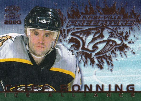 insert karta CLIFF RONNING 99-00 Paramount Ice Alliance číslo 15